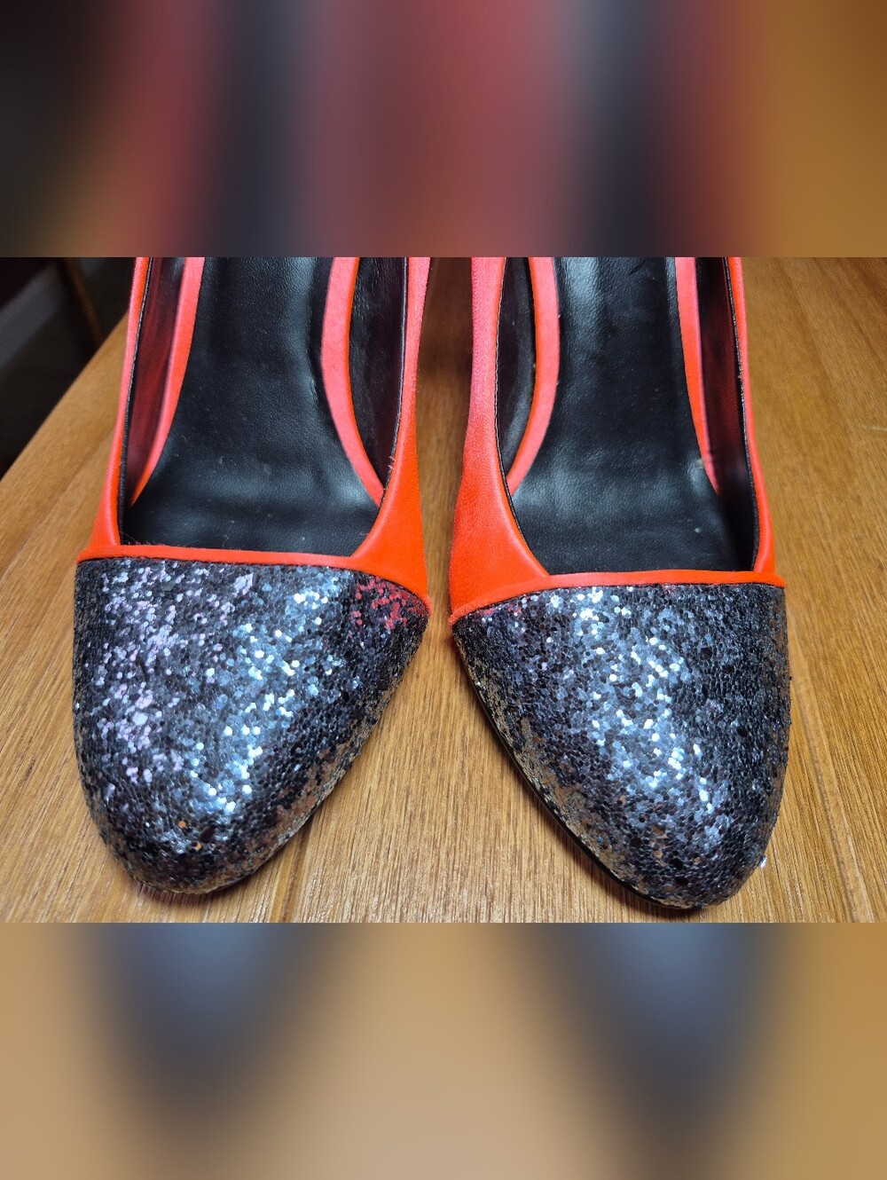Reiss Glitter Toe Pumps - Size 39 (US 8.5) - Picture 3 of 7